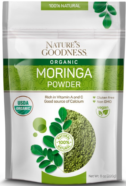 NATURE`S GOODNESS || USDA Organic Moringa Powder || 8 oz || 6/CS - NG108