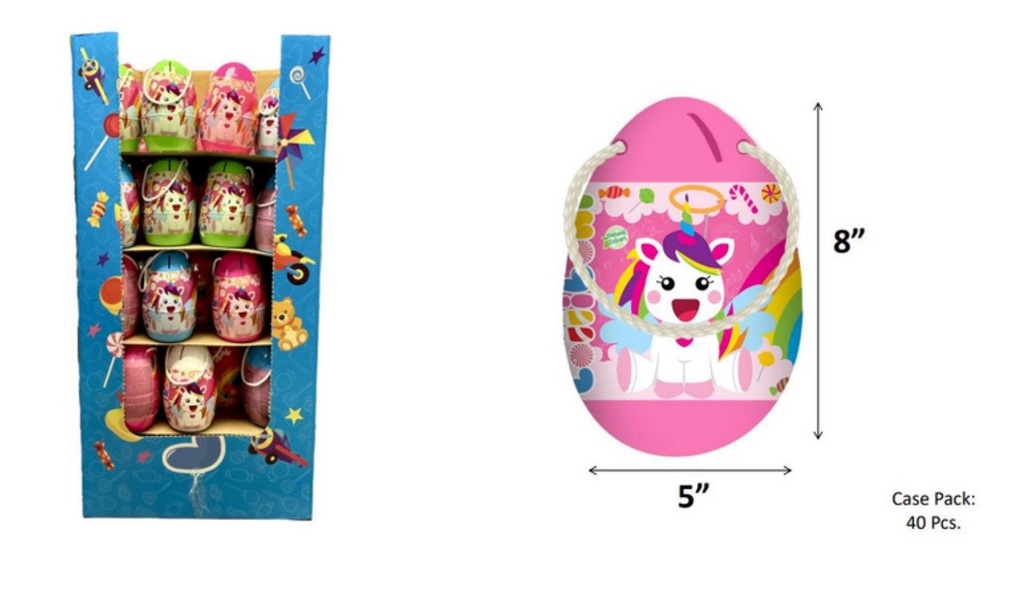Lolliboni Unicorn Surprise Egg With Hanger 8G x 40 Pcs. - LB014