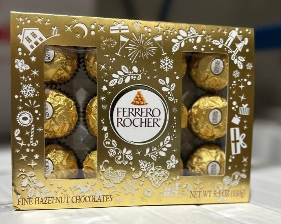 Ferrero/Chocolate Assorted Floor Stan/36 Rocher Gif Box 12pk 5.3oz, 12 Collection Gif Box 12pk 4.6oz - FR11163