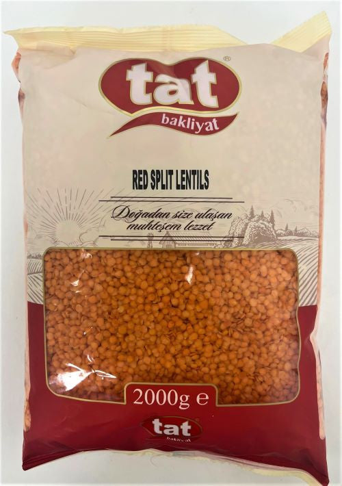 TAT RED SPLIT LENTILS 2000 GR X 10/CS - TATB2003