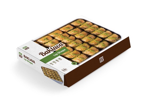 [100462] Moda Baklava, Mussel Shape with Pistachio, Party Pack, 40pcs, 2.75lbs (1250g) x 10pack - 100462