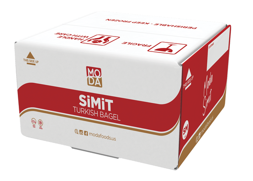 [101110] Moda Turkish Sesame Bagel, Simit, Par-Baked, 110g  x 56pcs - 101110
