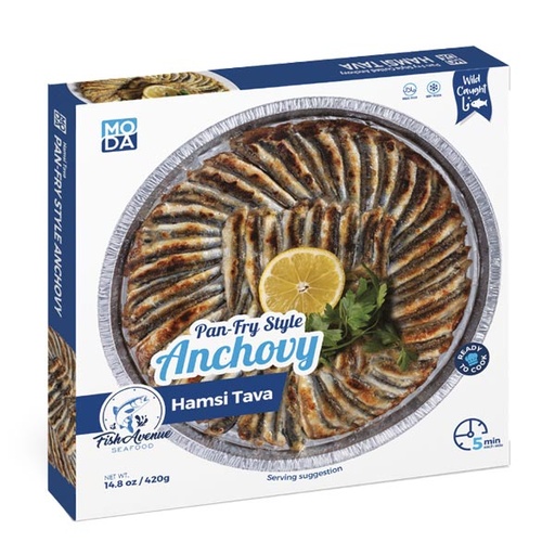 [500141] Fish Avenue Pan Fry Style Anchovy (Hamsi Tava), 14.8oz (420g), 16pack - 500141