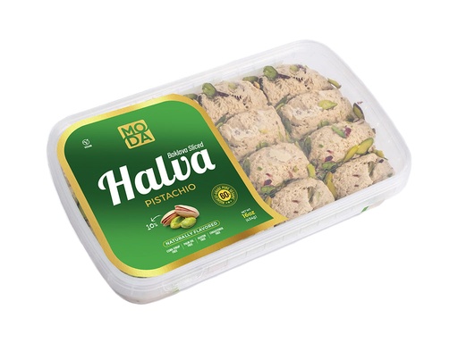 [103103] Moda Halva, Pistachio, Baklava Sliced, 16oz (454g) x 12pack - 103103
