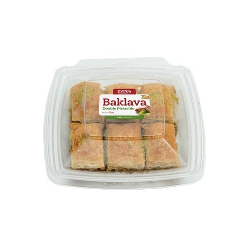[103001] Moda Baklava with Double Pistachio, To Go Pack, 7oz, 6pcs x 24pack - 103001