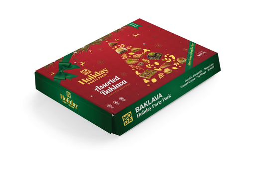 [102901] Moda Holiday Series, Christmas, Assorted Baklava, Party Pack, 30.3oz x 8pack - 102901