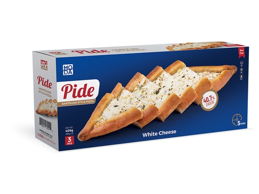[102101] Moda Pide, White Cheese, 3pcs, 14.3oz (405g) x 12pack - 102101