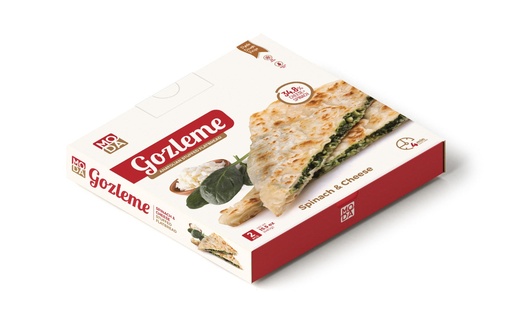 [102003] Moda Gozleme, Stuffed Flatbread, Spinach & Cheese, 2pcs, 15.5oz (440g) x 12pack - 102003