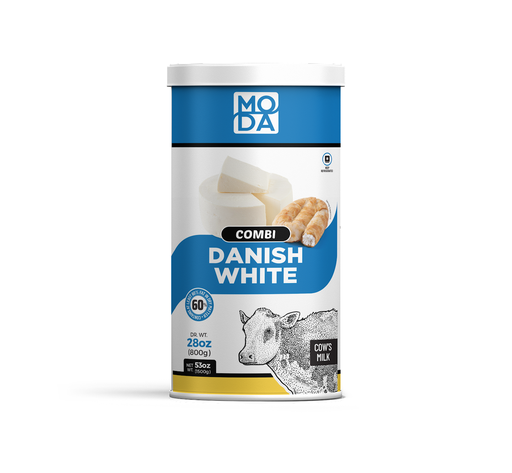 [101747] Moda Combi Danish White Cheese, Blue, 28oz (800g) x 6tin - 101747