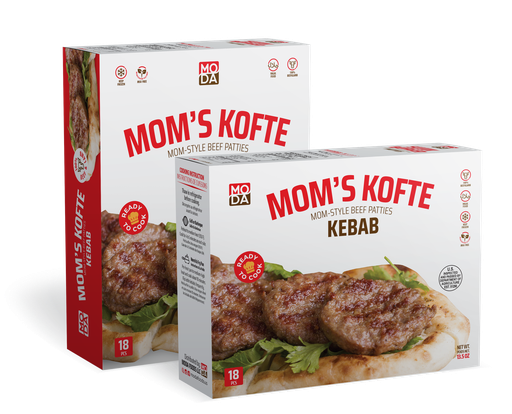 [101414] Moda Kofte Kebab, Beef, Mom's Style, 18pcs, 14.5oz (411g) x 16pack - 101414