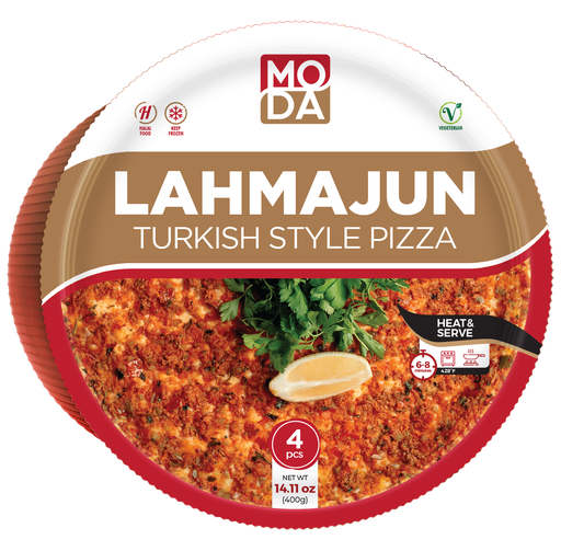 [101011] Moda Vegan Classic Lahmajun, 4pcs, 14.11oz (400g) x 12pack - 101011