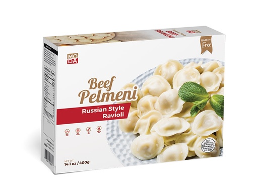 [100722] Moda Russian Pelmeni, Meat Dumplings, 14.1oz x 16pack - 100722