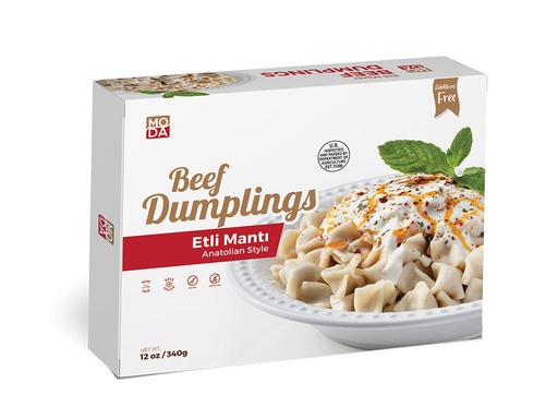 [100721] Moda Turkish Manti, Beef Dumplings (Etli Manti), 12oz x 16pack - 100721