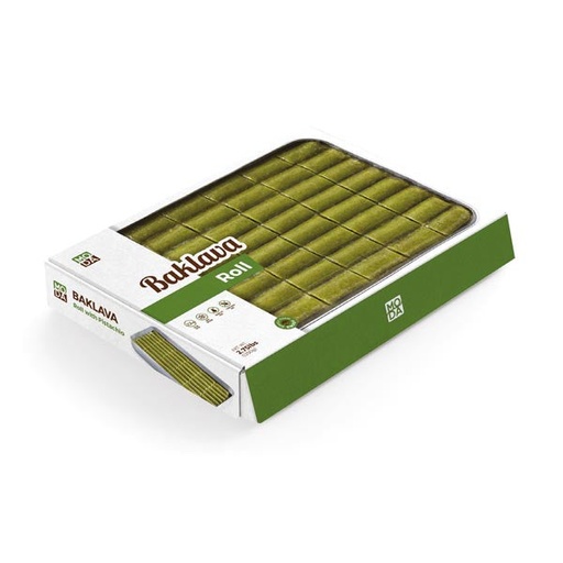[100461] Moda Baklava, Roll with Pistachio, Party Pack, 48pcs, 2.75lbs (1500g) x 10pack - 100461