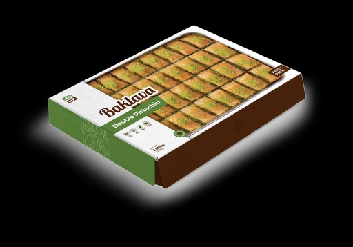 [100460] Moda Baklava with Double Pistachio, Party Pack, 36pcs, 3lbs (1350g) x 10pack - 100460