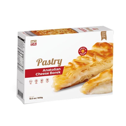 [100454] Moda Borek, Anatolian Cheese Pastry, Carrot Slice, Gift Pack, 2pcs, 10.5oz x 16pack - 100454