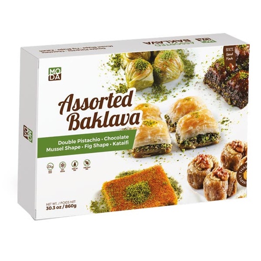 [100431] Moda Baklava, Assorted, Family Pack, 1.9lbs (860g) x 8pack - 100431