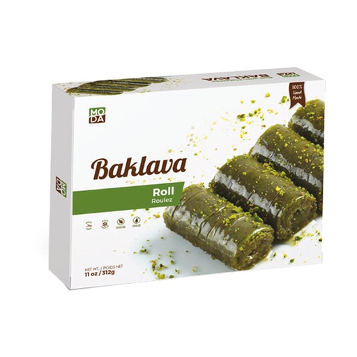 [100404] Moda Baklava, Roll with Pistachio, Gift Pack, 12pcs, 11oz (312g) x 16pack - 100404