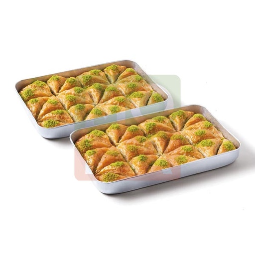 [100111] Moda Baklava, Triangle Slice with Pistachio, 48pcs, 6lbs (2700g) x 5pack - 100111