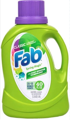 [FAB01] Fab Laundry Detergent - Spring Magic 40 Oz x 9 - FAB01