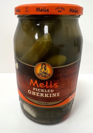 [MLS719] K- MELIS PICKLED GHERKINS FINE STYLE 720ML X 12/CS - MLS719