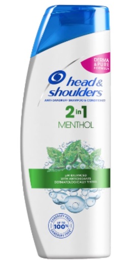 [H&S302] H&S SHAMPOO 360 ML 2 IN 1 MENTHOL X 6 - H&S302