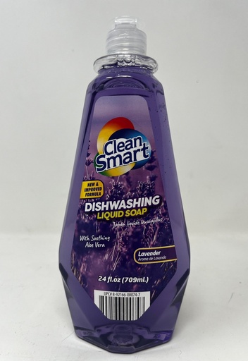 [CSDW203] CLEAN SMART DISHWASHING LIQUID || LAVENDER || 24 fl.oz/12 - CSDW203
