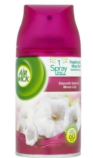 [AW21] Air Wick 250 ML Spray Refill 12/CS || SMOOTH SATIN & MOON LILY - AW21