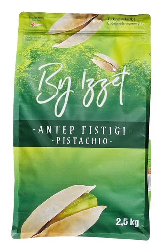 [APS219] ANTEP PSTACHIO ROASTED AND SALTED (120-125 pcs/100gr) 5,50 lbs (2,5kg) x 4 || CS/22 lbs (10kg) - APS219
