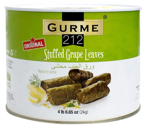 [MM00259] Gurme212 Original Stuffed Grape Leaves 4.4lbs x 6/CS - MM00259