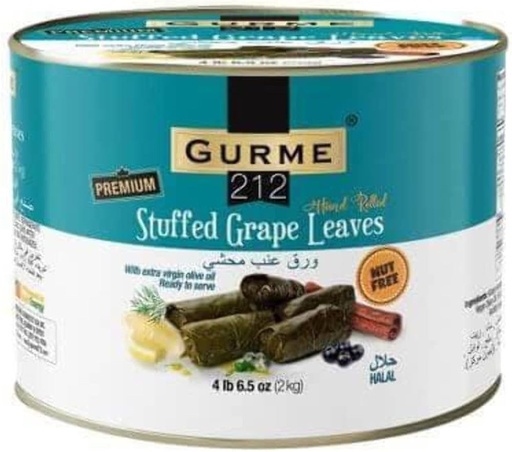 [MM00310] Gurme212 Premium Stuffed Vine Leaves with Olive Oil 4.4lbs x 6/CS - MM00310