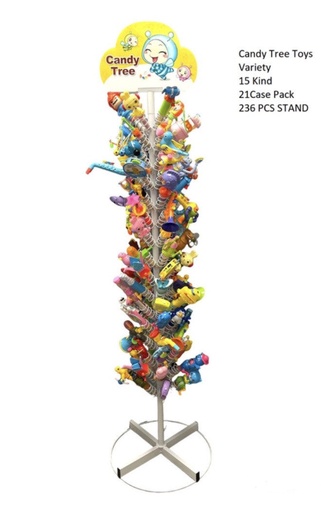 [DSY03] Candy Tree Toys Variety 15 Kind, 21Case Pack || 236 PCS STAND - DSY03