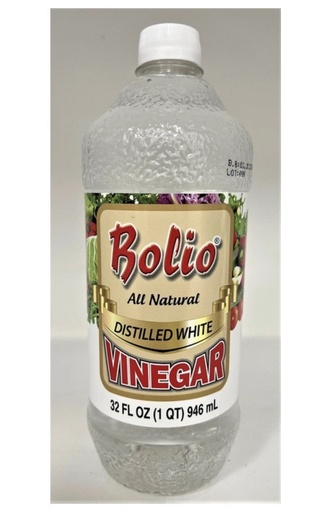 [KBV800] BOLIO DISTILLED WHITE VINEGAR 32 FL OZ. X 12/CS - KBV800