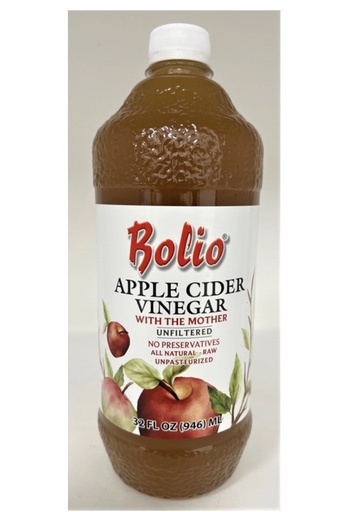 [KBV700] BOLIO APPLE CIDER w/Mother VINEGAR 32 FL OZ. X 12/CS - KBV700