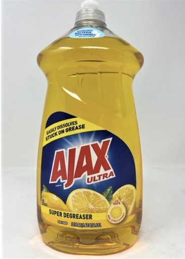 [AJ04] AJAX DISH LIQUID | 52 OZ x 6/CS | Lemon - AJ04