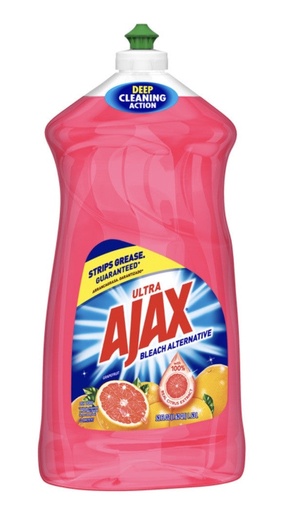 [AJ02] AJAX DISH LIQUID | 52 OZ x 6 | RUBY RED GRAPEFRUIT - AJ02