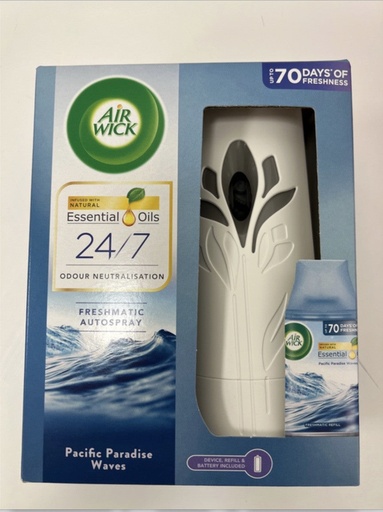 [AW09] Air Wick. Freshmatic Machine W/Refill-Pacific Waves 4/cs - AW09
