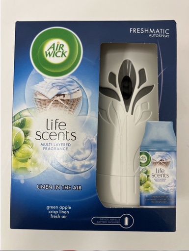 [AW08] Air Wick. Freshmatic Machine W/Refill- Linen In The Air 4/cs - AW08