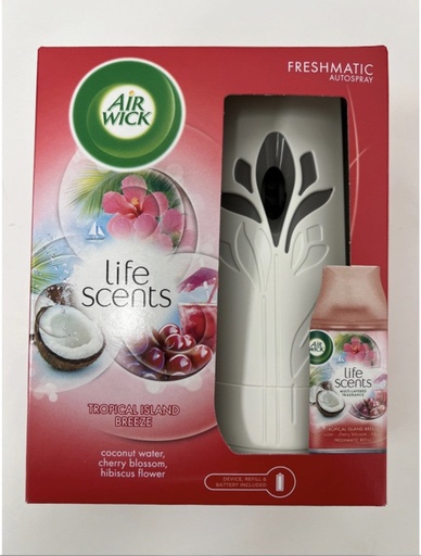 [AW07] Air Wick. Freshmatic Machine W/Refill- Island Breeze 4/cs - AW07