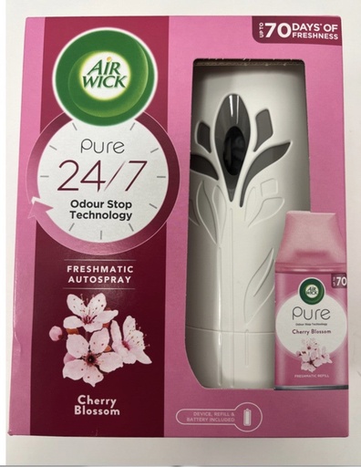 [AW10] Air Wick. /Freshmatic Machine W/Refill- Cherry Blossom 4/cs - AW10