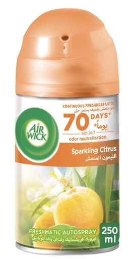 [AW14] Air Wick 250 ML Spray Refill 12/CS || SPARKLING CITRUS - AW14