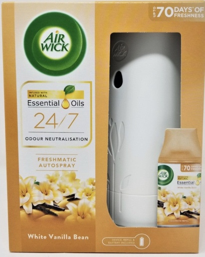 [AW04] Air Wick / Freshmatic Machine + Refill / White Vanilla Bean/4/1/ct - AW04