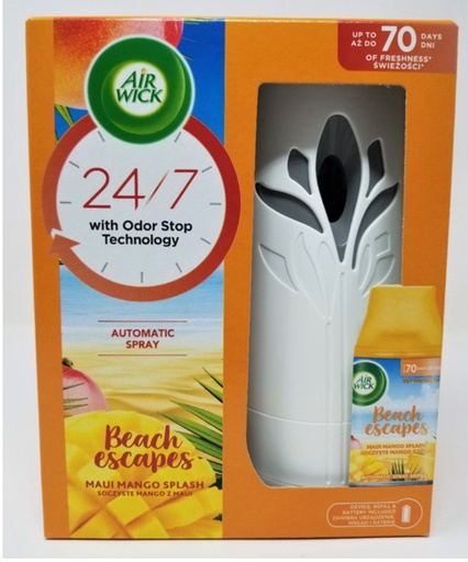 [AW02] Air Wick / Freshmatic Machine + Refil/Beach Escapes Maui Mango/4/1/ct - AW02