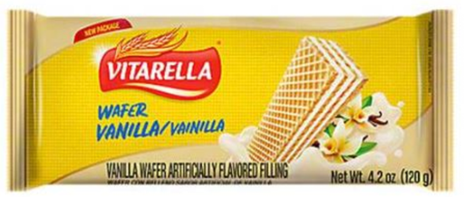 [VIT02] Vitarella Vanilla Wafers, 4.23 Oz x 24 /CS - VIT02