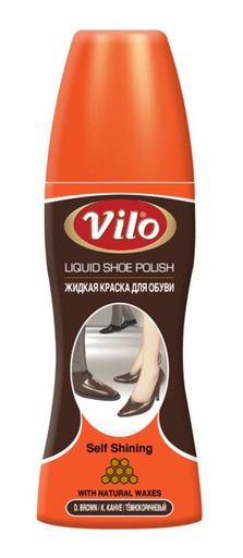 [VLB80-BR] VILO Self Shining Liq. Shoe Polish BROWN 12/cs - VLB80-BR