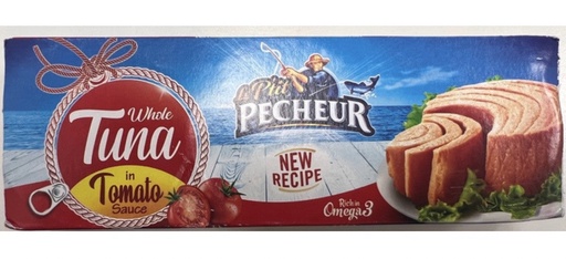 [TUN03] TUNA FILLET P'TIT PECHEUR || (3x2.82oz) x 16 || TOMATO SAUCE - TUN03