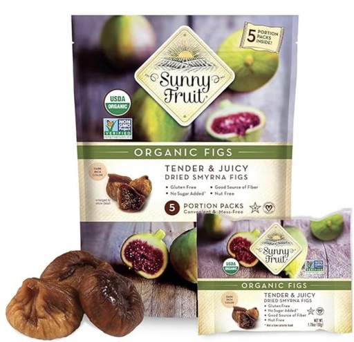[SF015] Sunny Fruit Organic Figs 5 Pack 18 x (1.76 x 5) - SF015