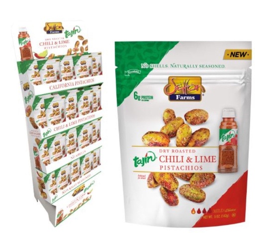 [ST010] SETTON FARMS Tajin Lime Pistachio 5 oz. Bag x 60 | SHIPPER - ST010