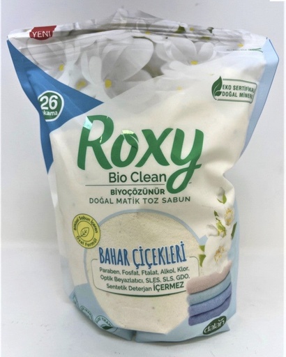 [DNRX801] ROXY BIO-CLEAN WASHING POWDER SOAP || 800 GR. X 12 || SPRING FLOWER'S - DNRX801