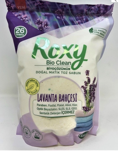 [DNRX802] ROXY BIO-CLEAN WASHING POWDER SOAP || 800 GR. X 12 || LAVENDER - DNRX802
